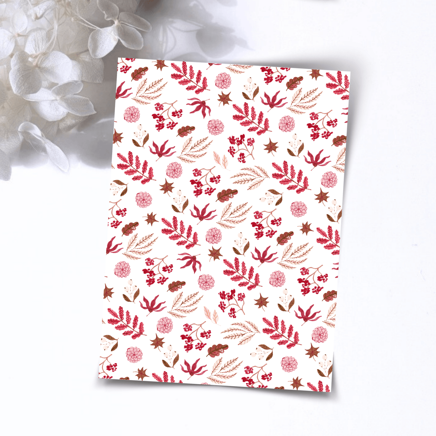 Transfer Paper – Red Autumn | Voor Polymeer Klei - Water Transfer Paper - 225 - S.I. Originals