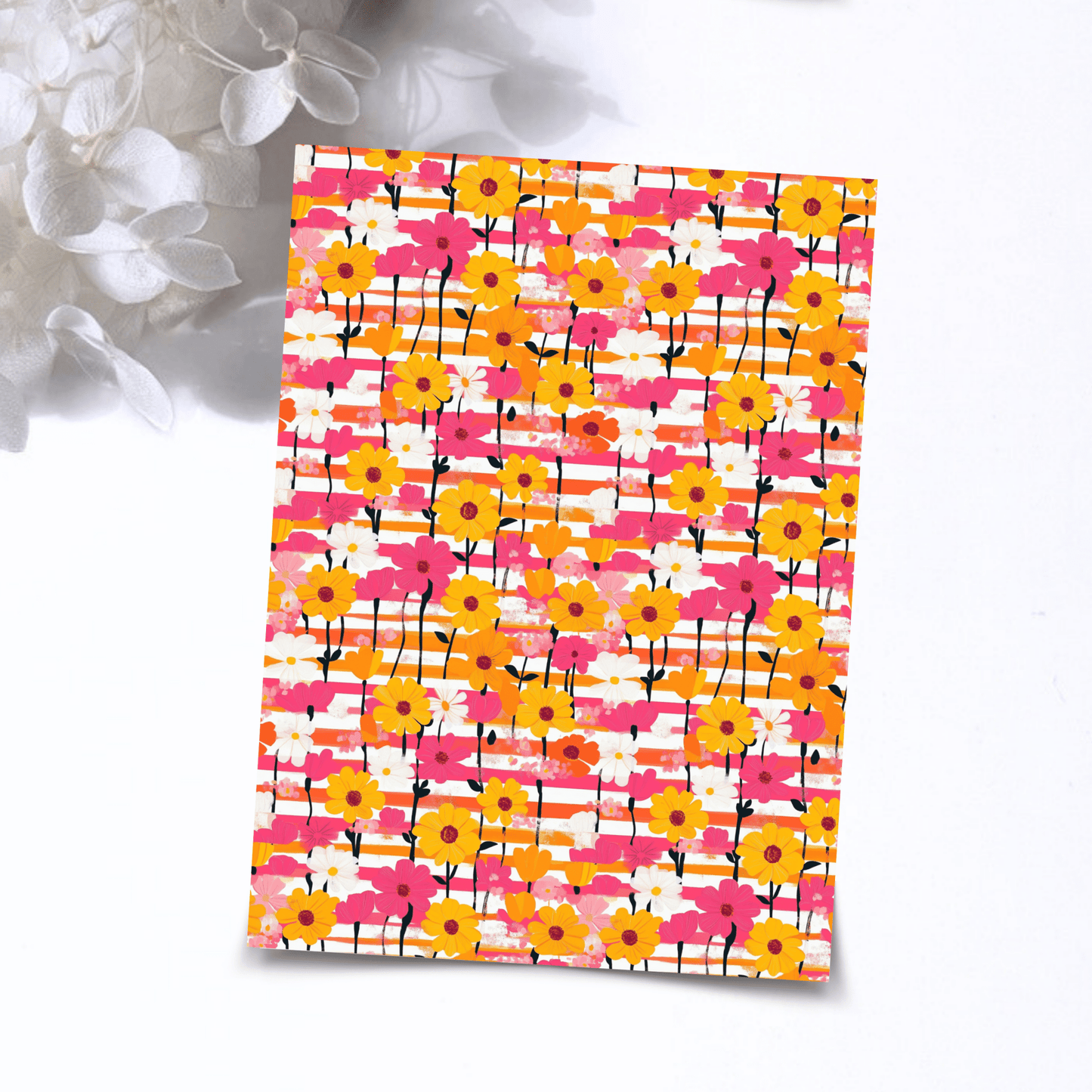 Transfer Paper – Retro Floral | Voor Polymeer Klei - Water Transfer Paper - 269 - S.I. Originals