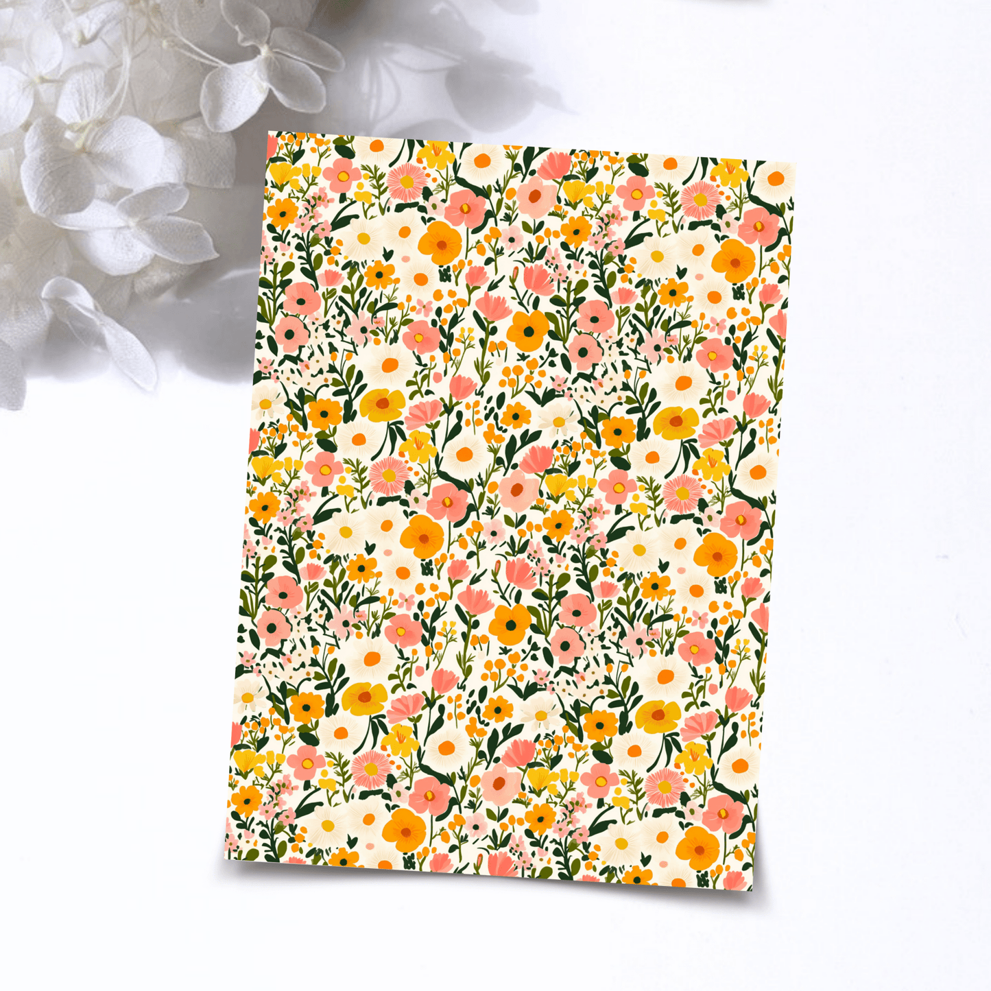Transfer Paper – Retro Floral | Voor Polymeer Klei - Water Transfer Paper - 271 - S.I. Originals