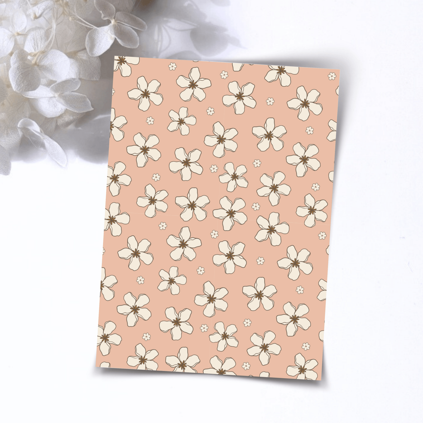 Transfer Paper – Retro Floral | Voor Polymeer Klei - Water Transfer Paper - S.I. Originals