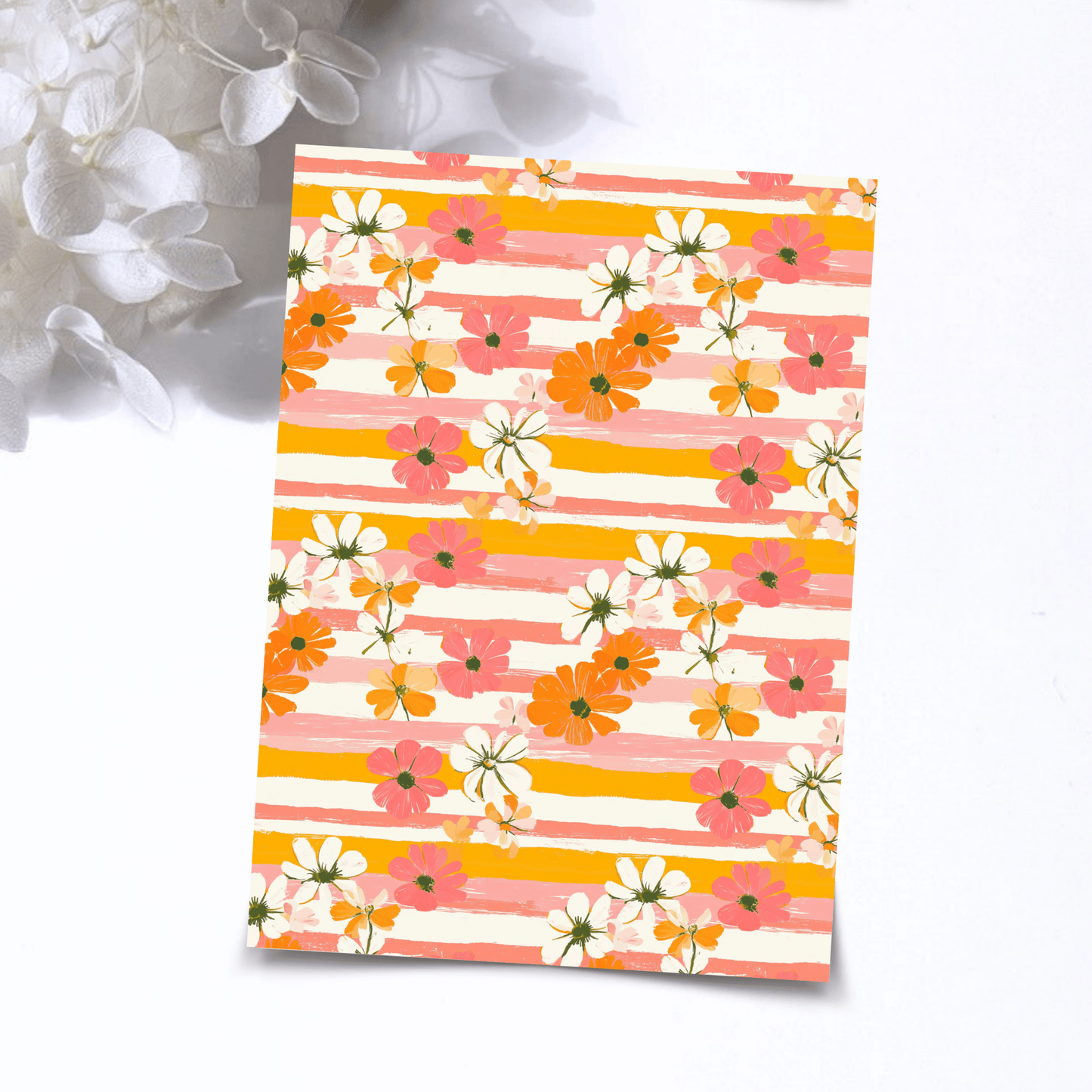 Transfer Paper – Retro Floral | Voor Polymeer Klei - Water Transfer Paper - 273 - S.I. Originals