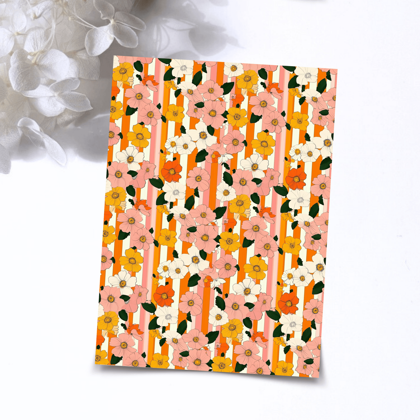 Transfer Paper – Retro Floral | Voor Polymeer Klei - Water Transfer Paper - 274 - S.I. Originals