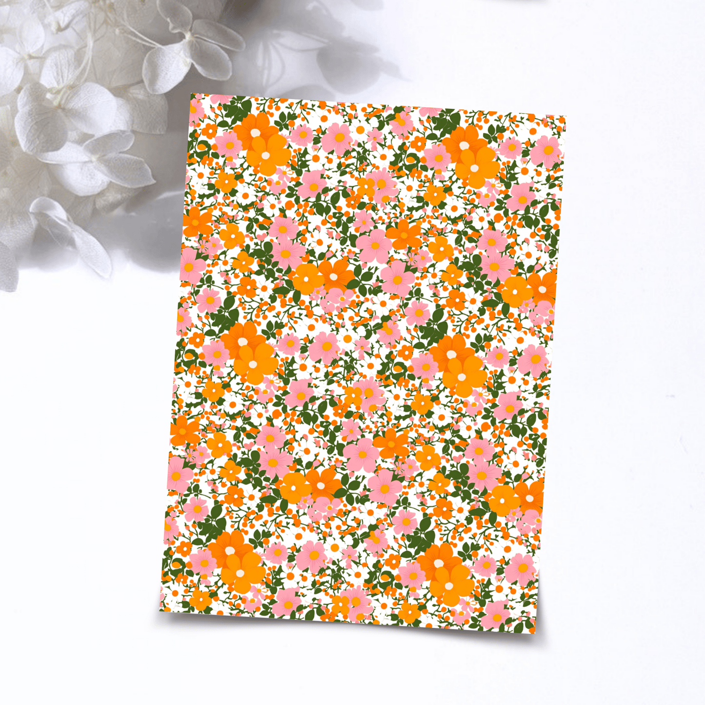 Transfer Paper – Retro Floral | Voor Polymeer Klei - Water Transfer Paper - 275 - S.I. Originals