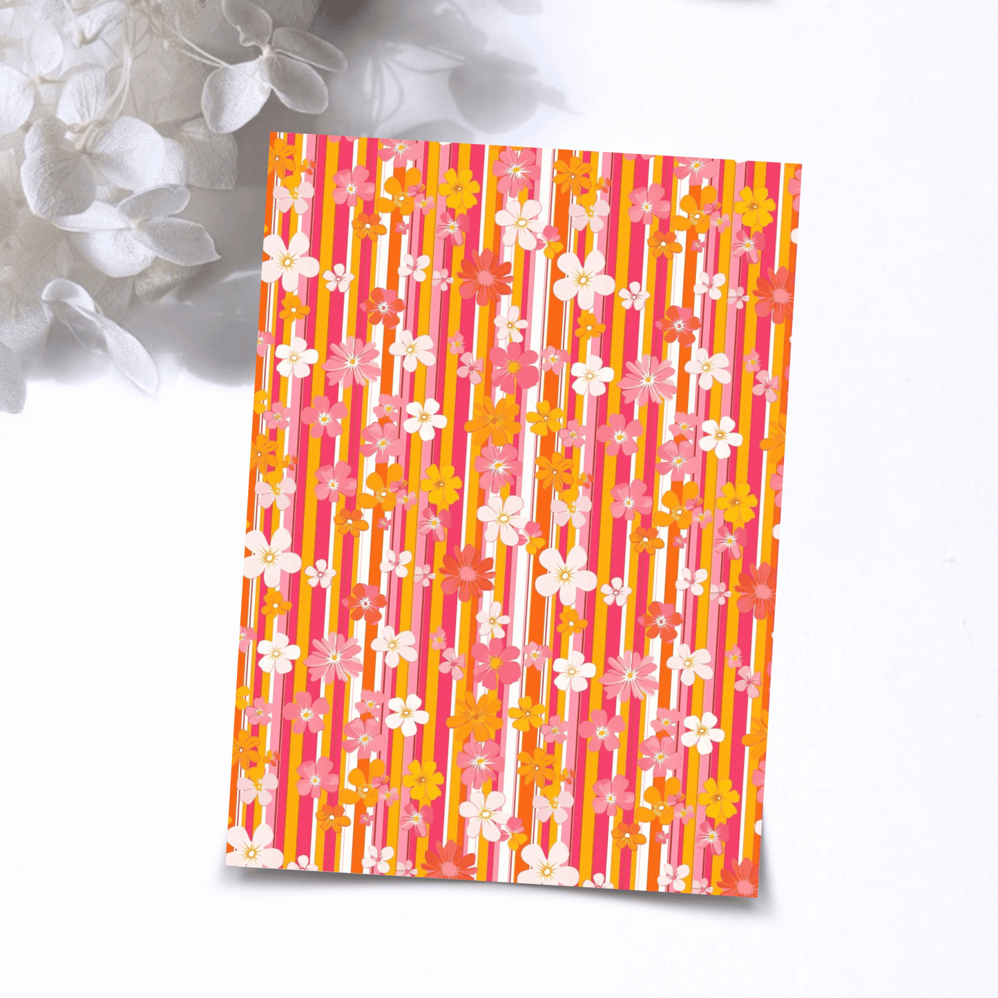 Transfer Paper – Retro Floral | Voor Polymeer Klei - Water Transfer Paper - 276 - S.I. Originals