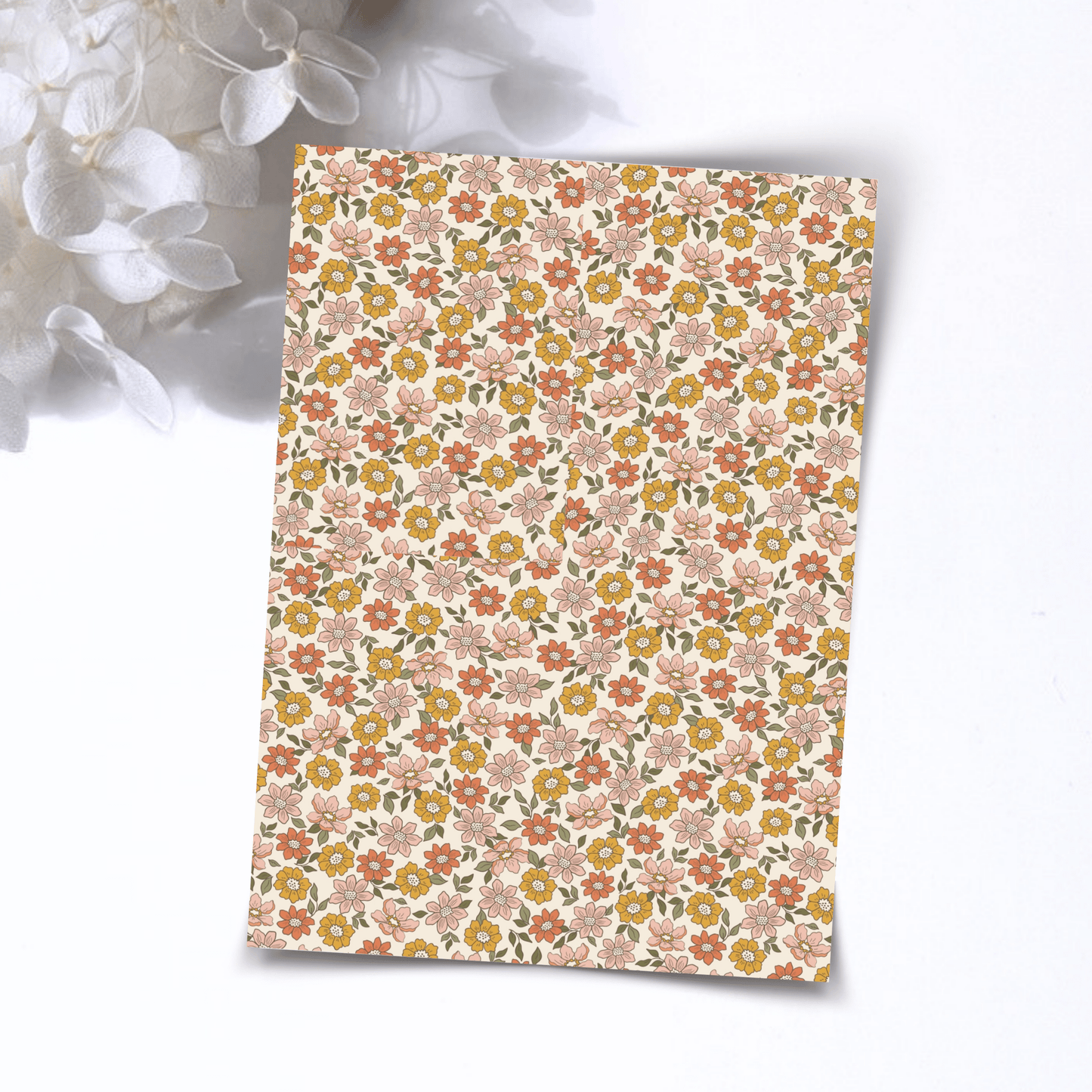 Transfer Paper – Retro Floral | Voor Polymeer Klei - Water Transfer Paper - S.I. Originals