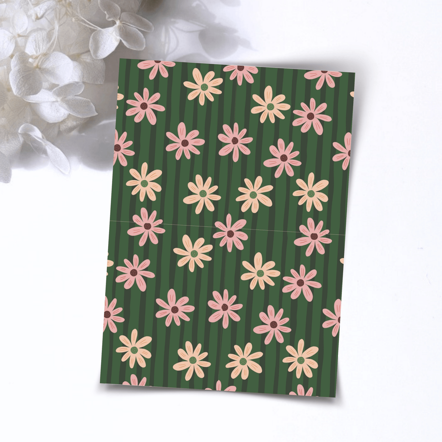 Transfer Paper – Retro Floral | Voor Polymeer Klei - Water Transfer Paper - S.I. Originals