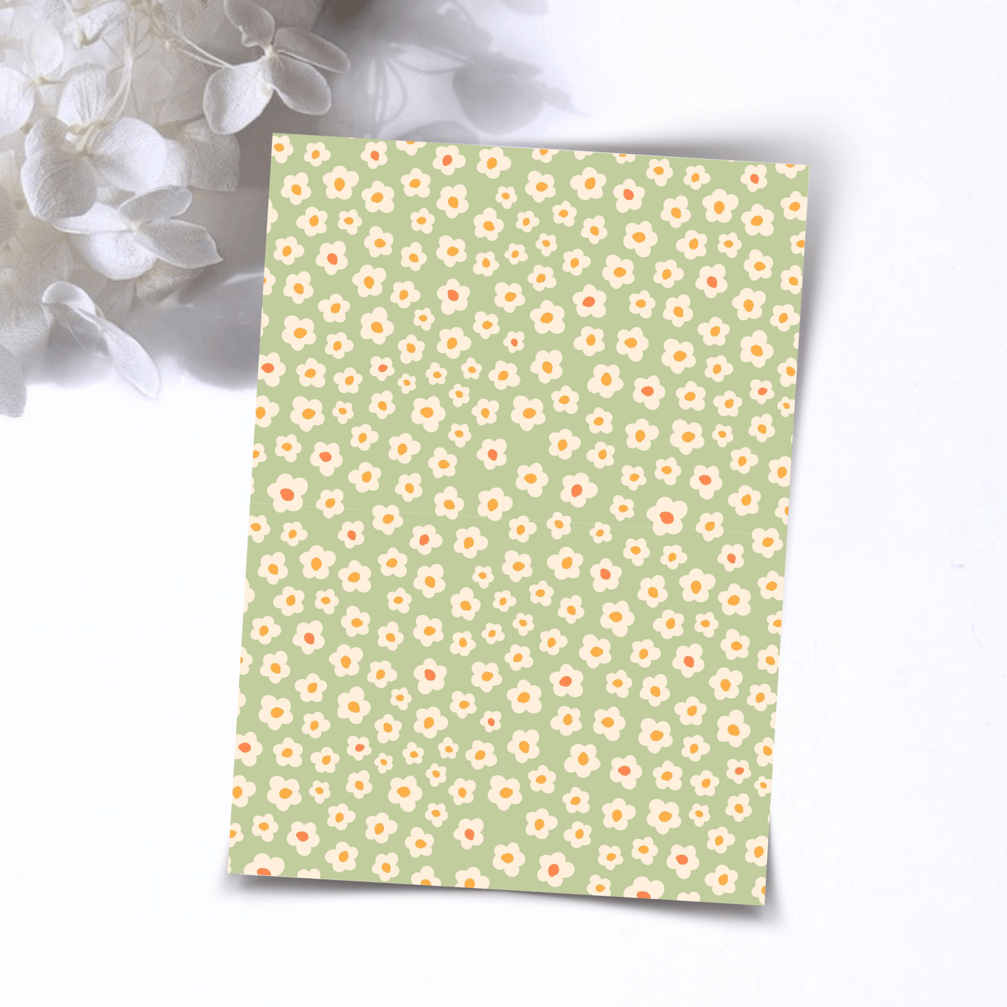 Transfer Paper – Retro Floral | Voor Polymeer Klei - Water Transfer Paper - S.I. Originals