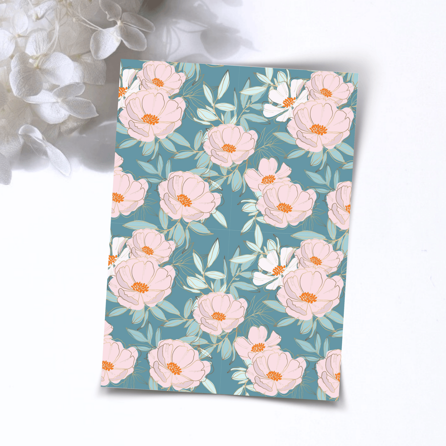 Transfer Paper – Retro Floral | Voor Polymeer Klei - Water Transfer Paper - S.I. Originals