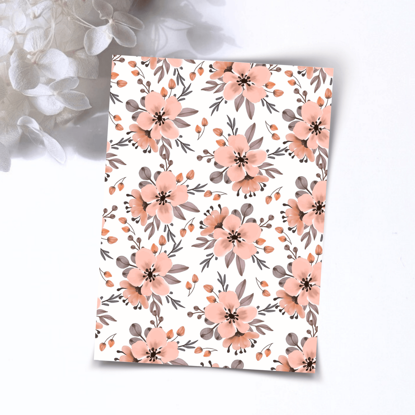 Transfer Paper – Retro Floral | Voor Polymeer Klei - Water Transfer Paper - S.I. Originals
