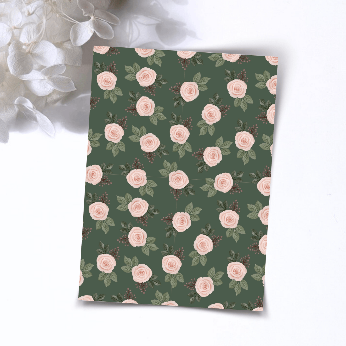 Transfer Paper – Sage Floral | Voor Polymeer Klei - Water Transfer Paper - S.I. Originals