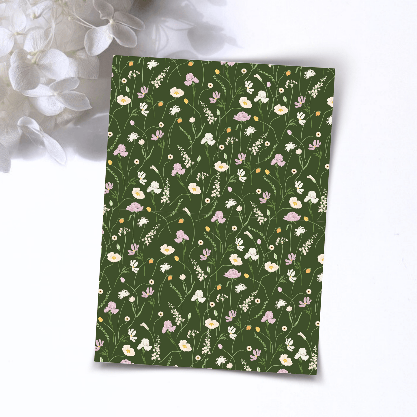 Transfer Paper – Sage Floral | Voor Polymeer Klei - Water Transfer Paper - S.I. Originals