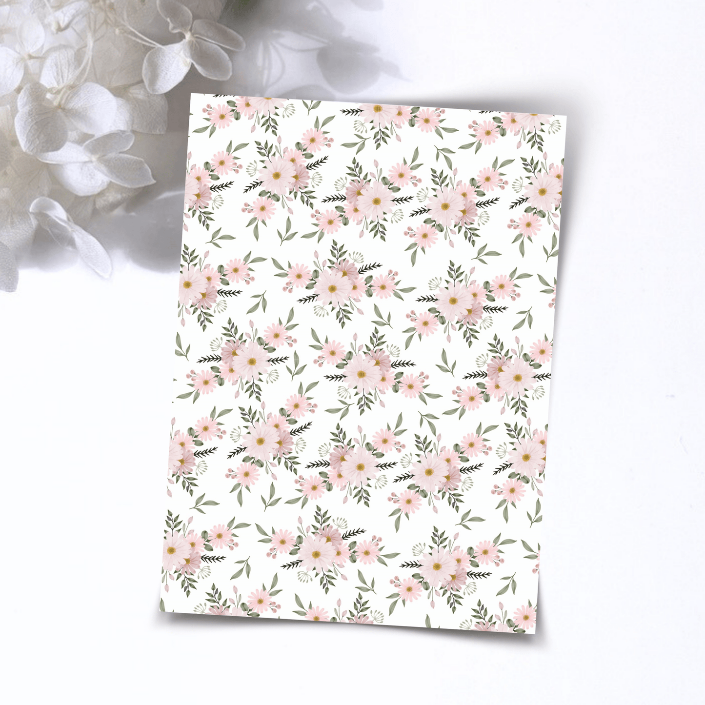 Transfer Paper – Sage Floral | Voor Polymeer Klei - Water Transfer Paper - S.I. Originals