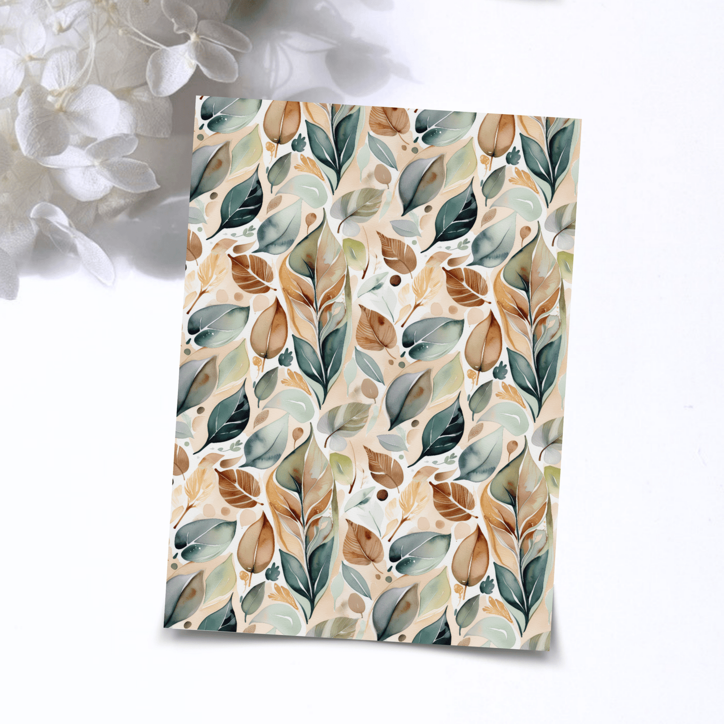 Transfer Paper – Watercolor Botanical | Voor Polymeer Klei - Water Transfer Paper - 281 - S.I. Originals