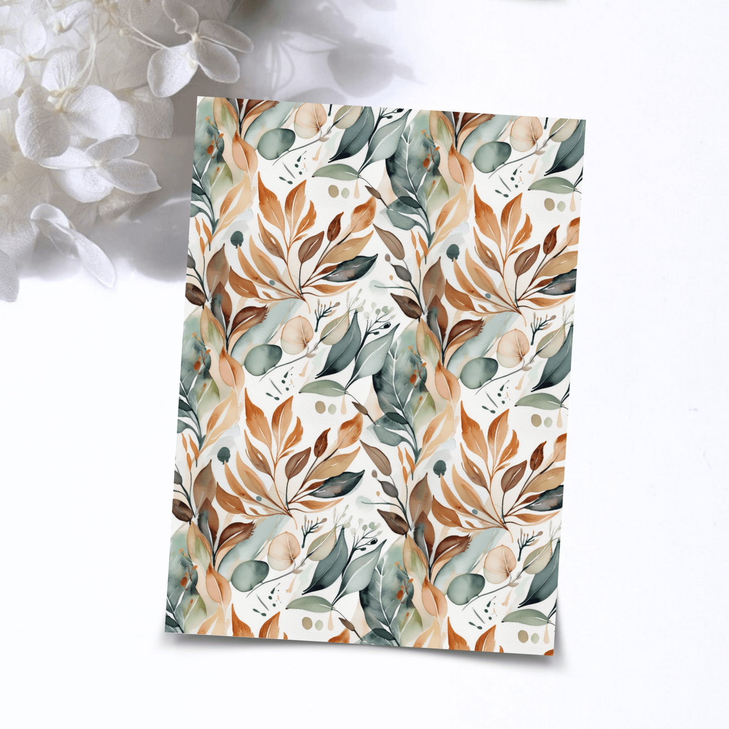 Transfer Paper – Watercolor Botanical | Voor Polymeer Klei - Water Transfer Paper - 282 - S.I. Originals