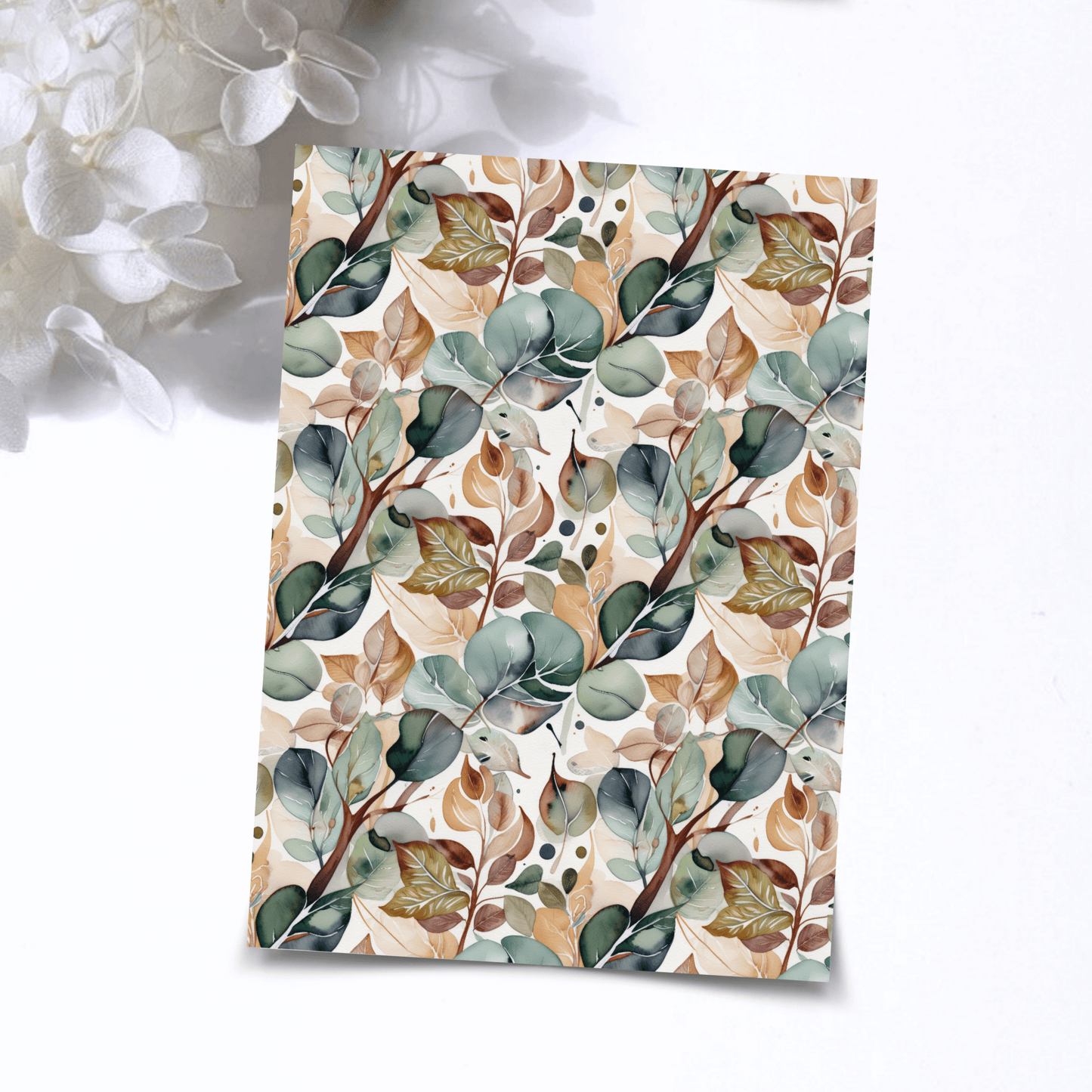 Transfer Paper – Watercolor Botanical | Voor Polymeer Klei - Water Transfer Paper - 284 - S.I. Originals