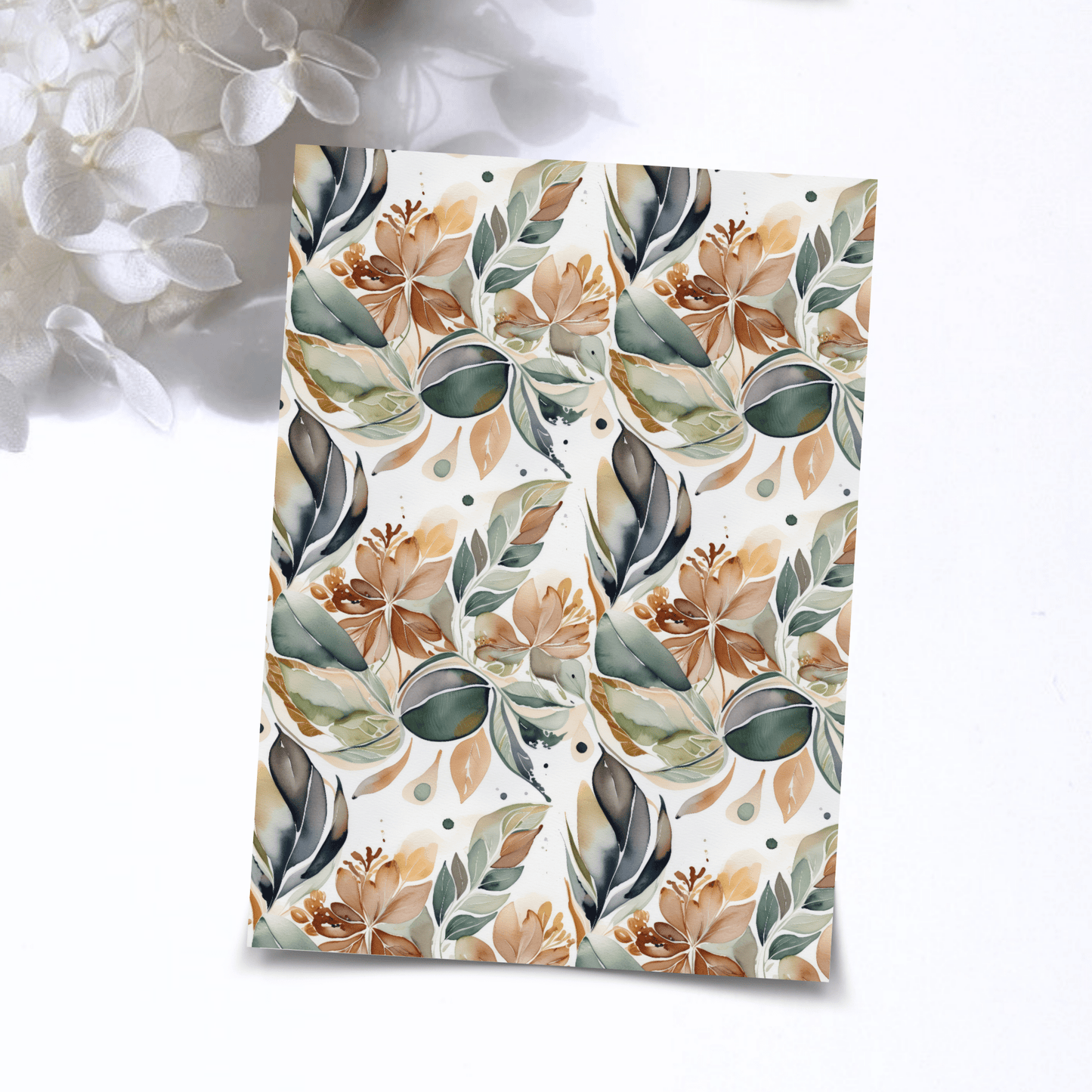 Transfer Paper – Watercolor Botanical | Voor Polymeer Klei - Water Transfer Paper - 285 - S.I. Originals