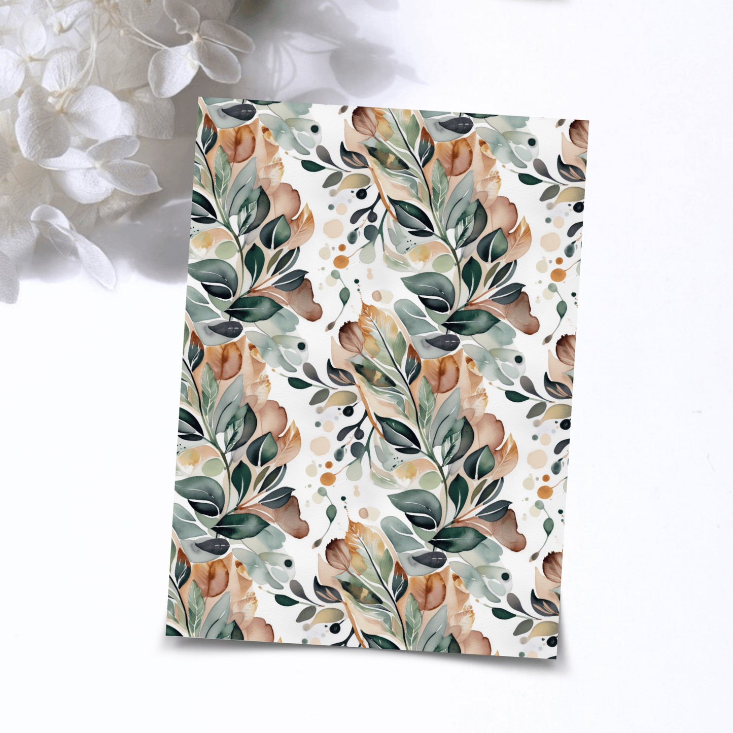 Transfer Paper – Watercolor Botanical | Voor Polymeer Klei - Water Transfer Paper - 287 - S.I. Originals