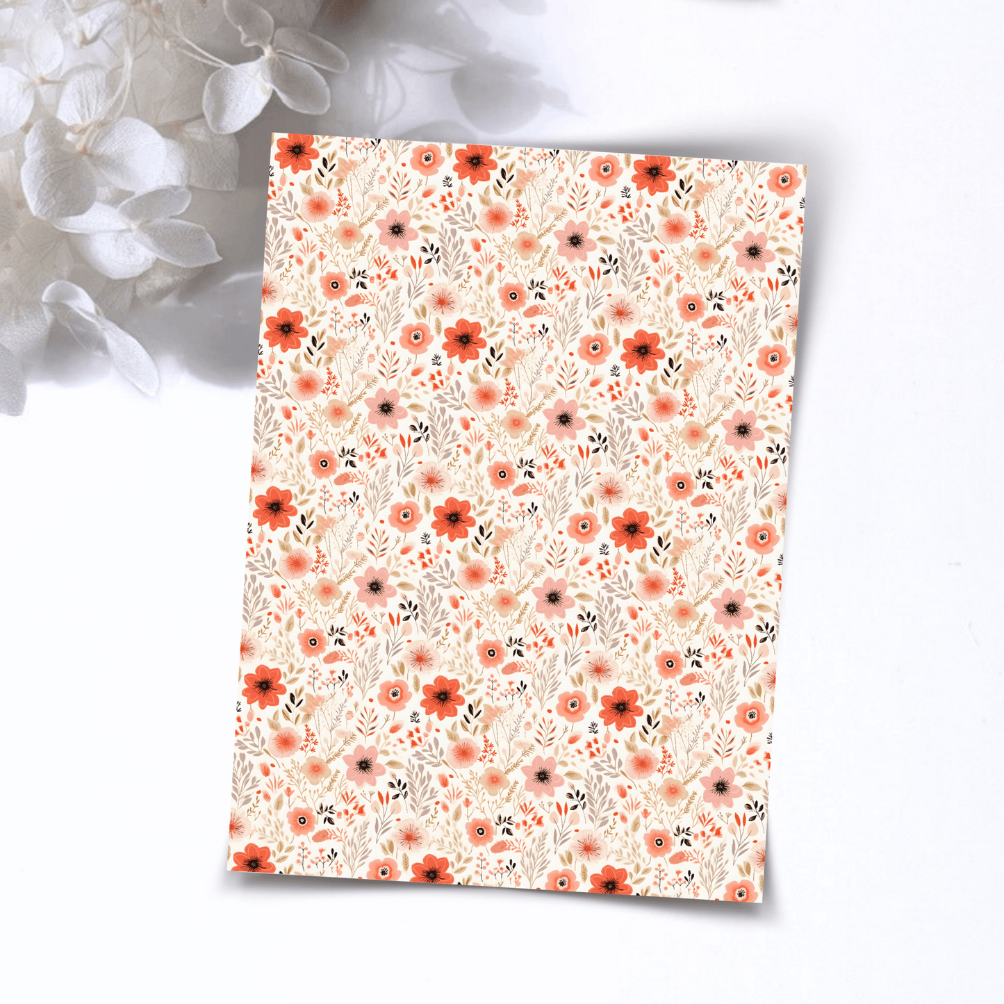 Transfer Paper – Watercolor Roses | Voor Polymeer Klei - Water Transfer Paper - 115 - S.I. Originals