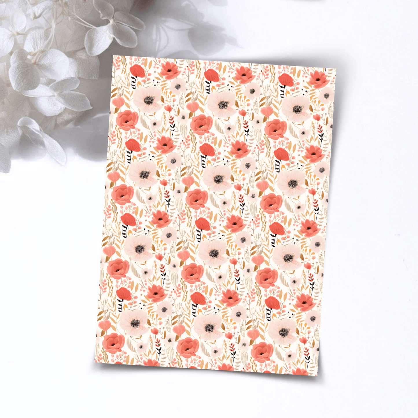 Transfer Paper – Watercolor Roses | Voor Polymeer Klei - Water Transfer Paper - 117 - S.I. Originals