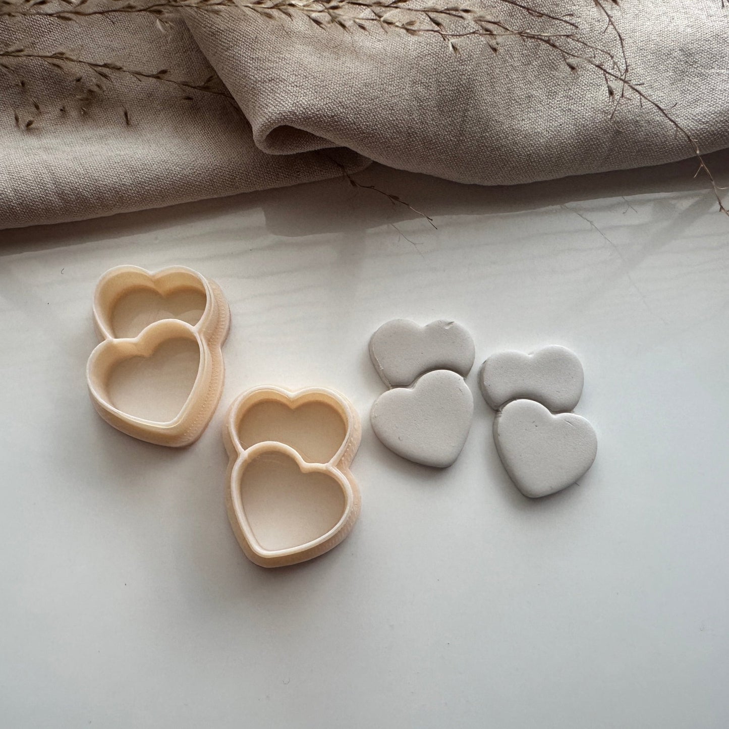 Double hearts mirrored cutter set - S.I. Originals