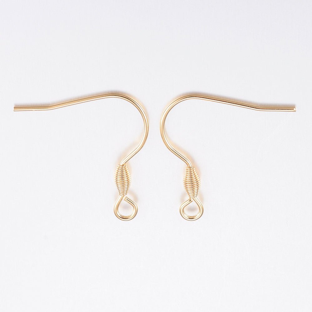 Oorbelhaakjes RVS goudkleurig - 1 paar - S.I.Orginals