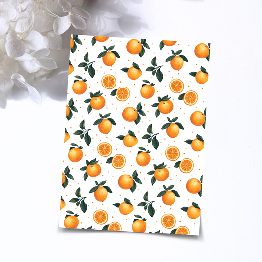 Transfer Paper - Oranges | Voor Polymeer Klei - Water Transfer Paper - 06-006