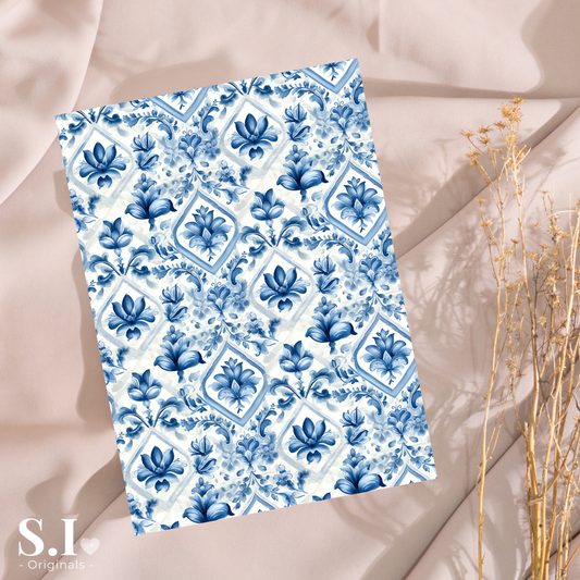 Transfer Paper – Delft Blue | Voor Polymeer Klei - Water Transfer Paper - 0925-017