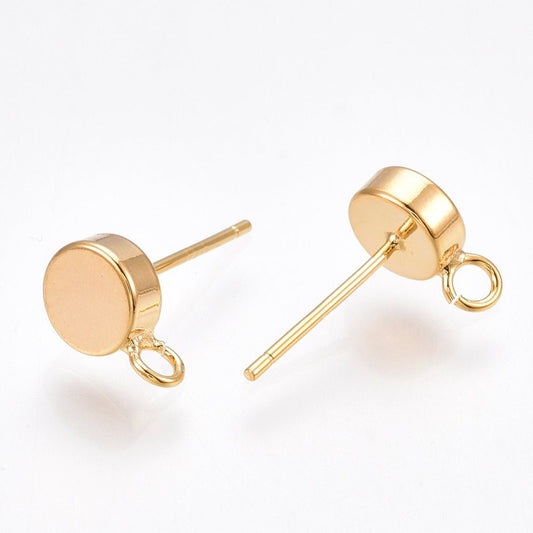 18K Verguld Brass Stud Earring - S.I. Originals