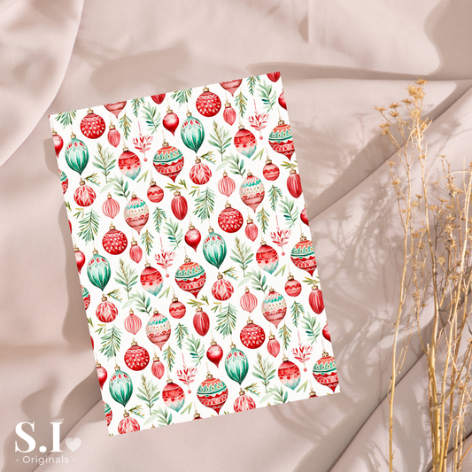 Transfer Paper - Christmas | Voor Polymeer Klei - Water Transfer Paper - 2510-114