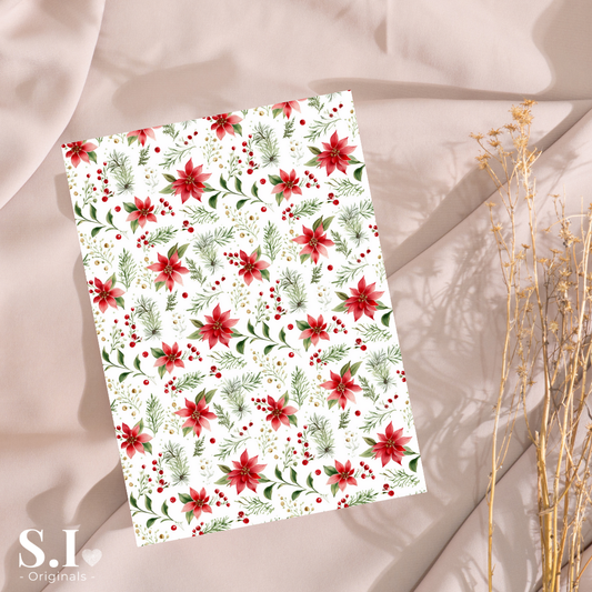 Transfer Paper - Christmas | Voor Polymeer Klei - Water Transfer Paper - 2510-116