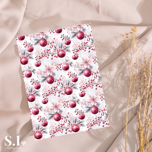 Transfer Paper - Christmas | Voor Polymeer Klei - Water Transfer Paper - 2510-127