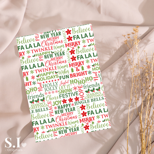 Transfer Paper - Christmas | Voor Polymeer Klei - Water Transfer Paper - 2510-136