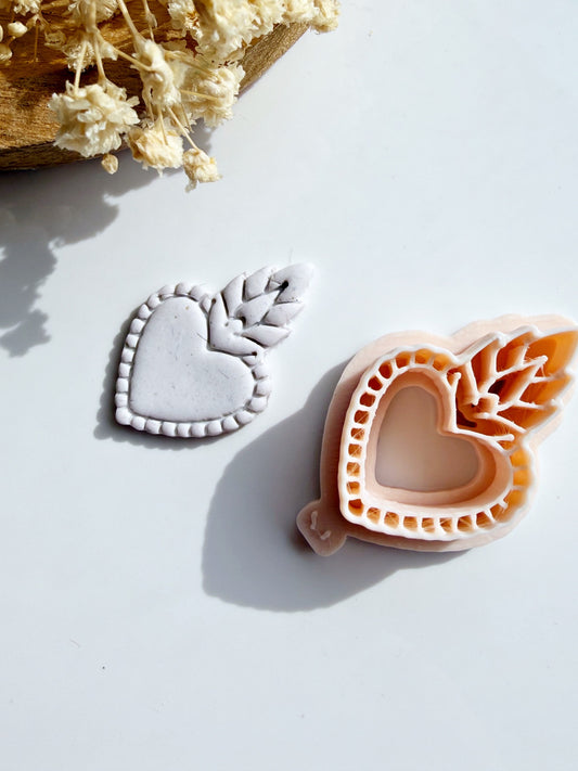 Sacred Flame | Polymer Clay Imprint Cutter