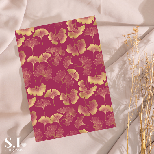 Transfer Paper – Ginkgo | Voor Polymeer Klei - Water Transfer Paper - 0925-033