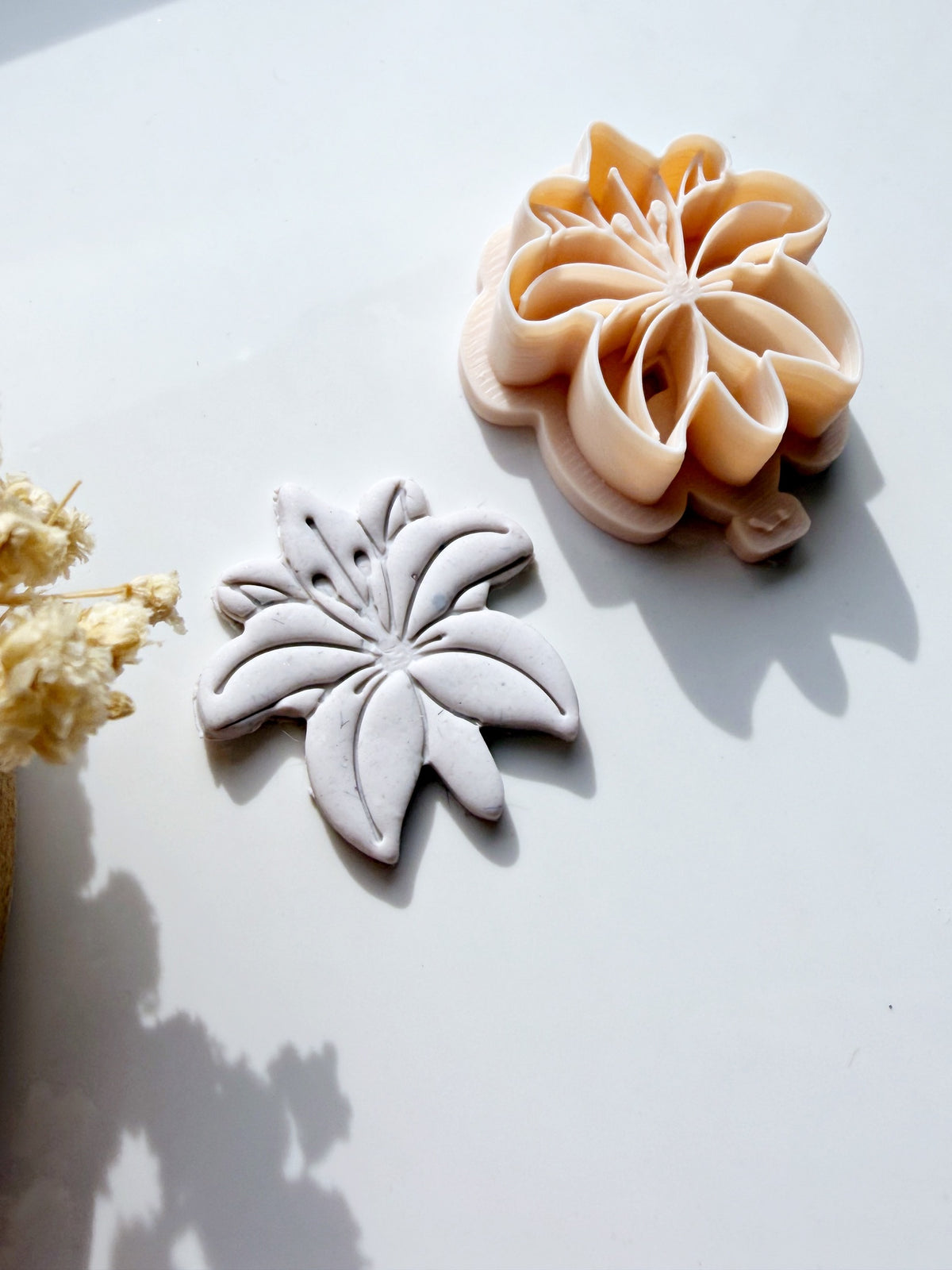 Mourning Lily | Polymer Clay Imprint Cutter