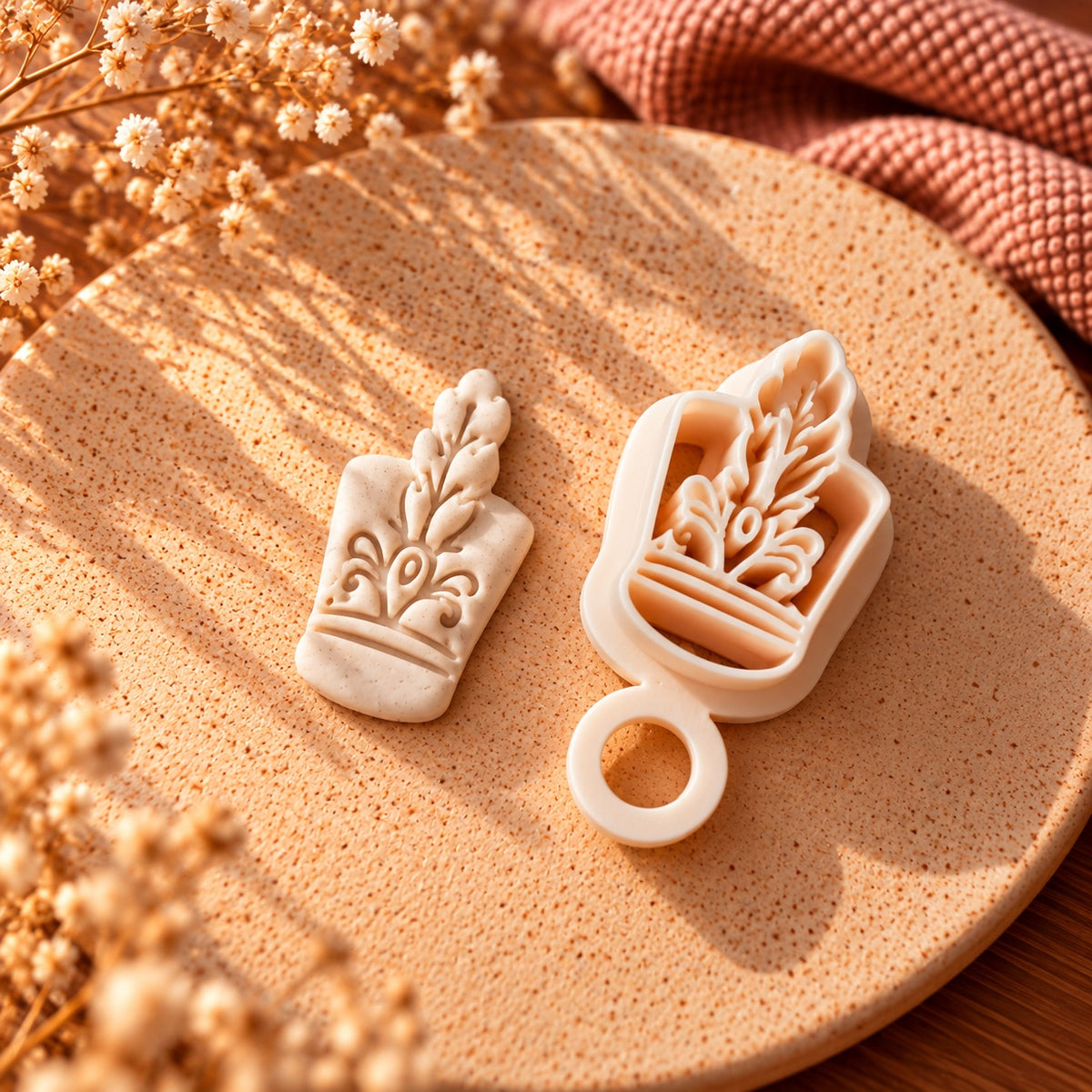 Royal Plume Hat | Polymer Clay Imprint Cutter