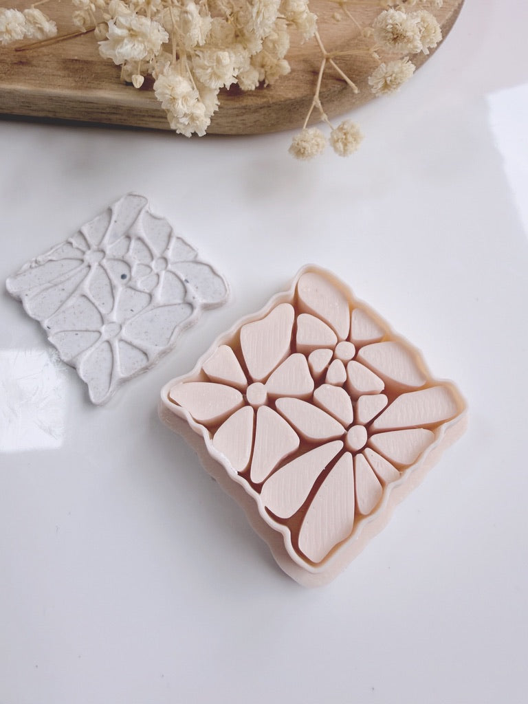 Matisse Square Multi Flower Clay Cutter