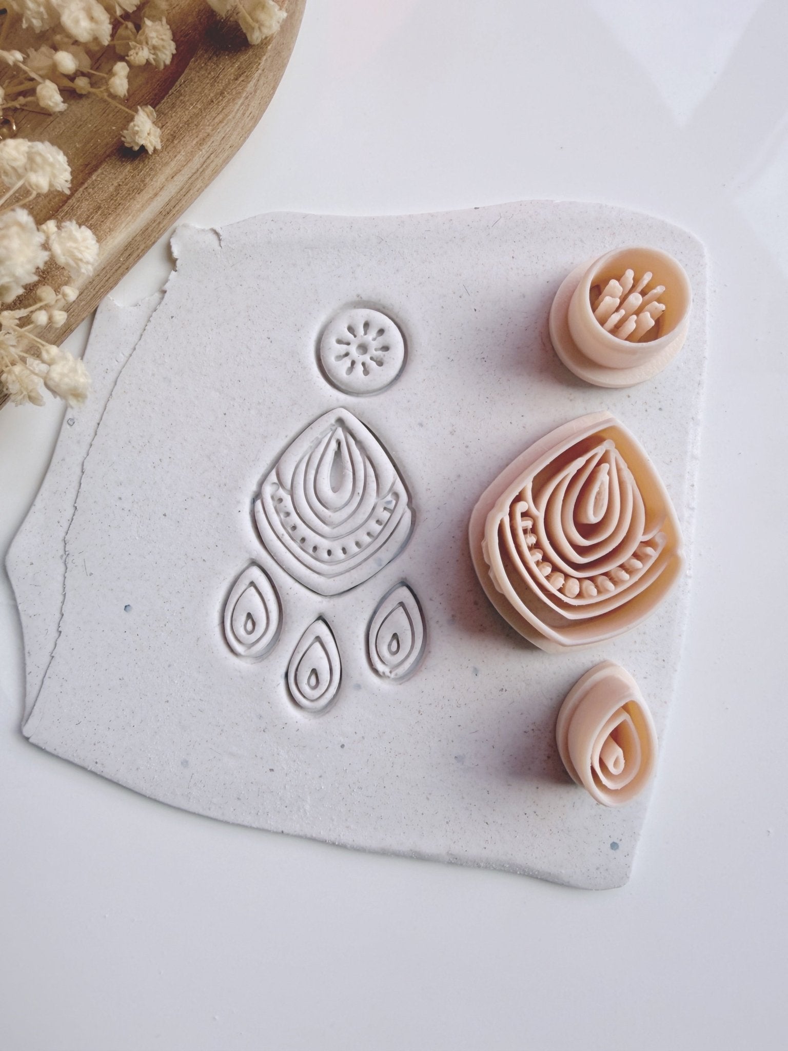 Mandala Cutter Set – Gold Mica Inlay Design | S.I. Originals