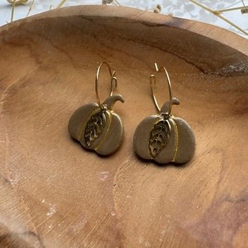 Autumn Pumpkin Oorbellen - S.I. Originals