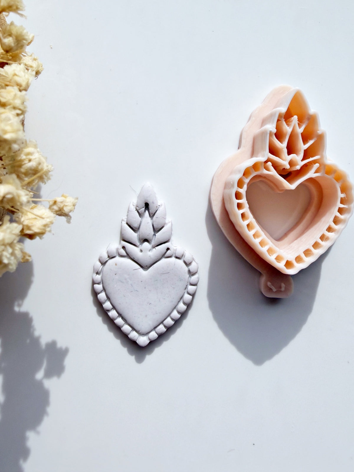 Sacred Flame | Polymer Clay Imprint Cutter