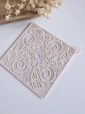 Barok Spirals - Polymer Clay Stencil (75 mm) - S.I. Originals