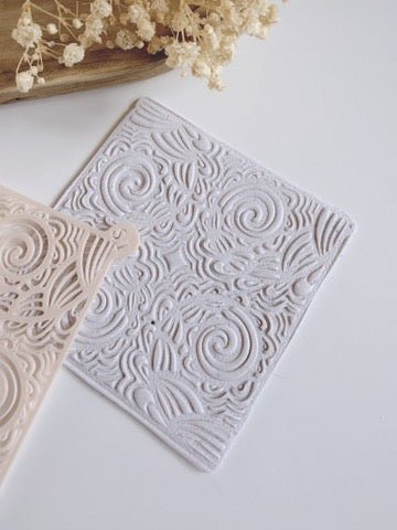 Barok Spirals - Polymer Clay Stencil (75 mm) - S.I. Originals