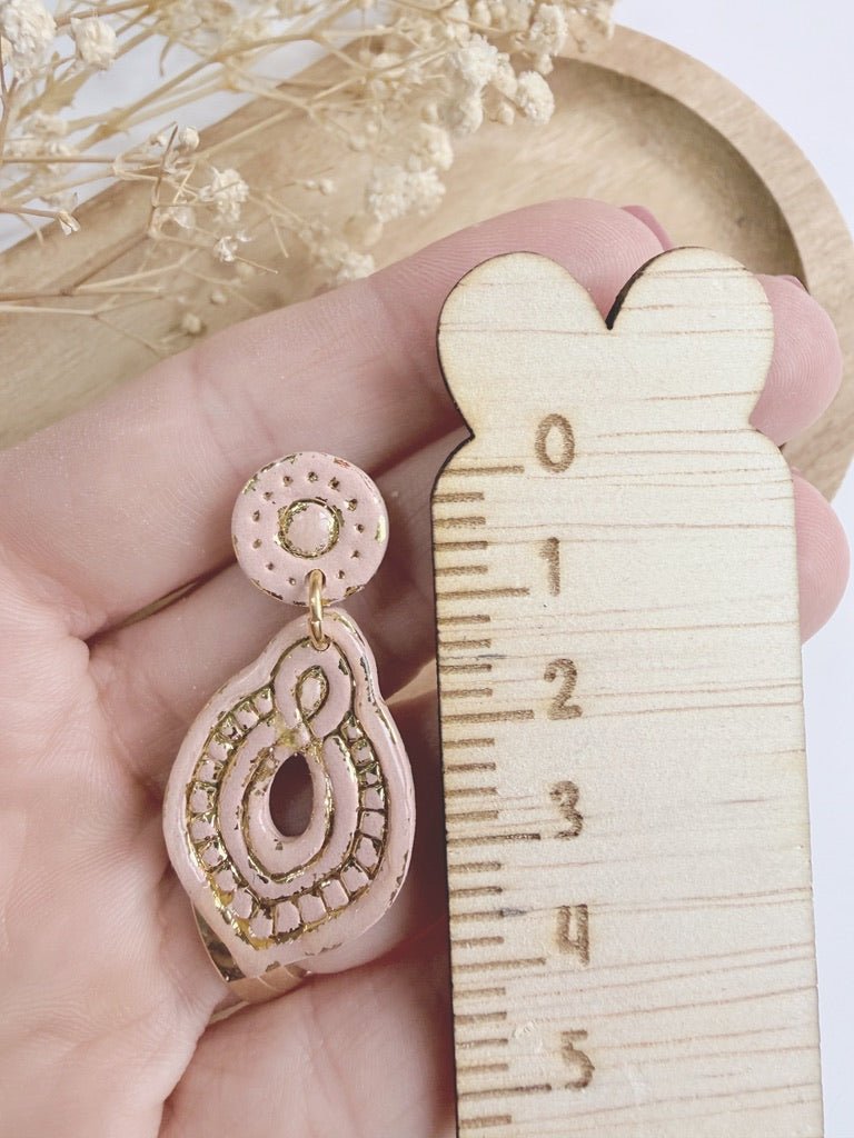 Blush Drop Earrings – Stud & Dangles Collection ⭐ - S.I. Originals