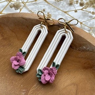 Bow Floral Oorbellen - S.I. Originals