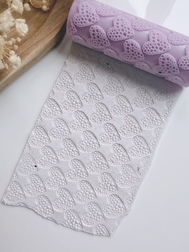 Bubble Hearts Texture Roller - S.I. Originals