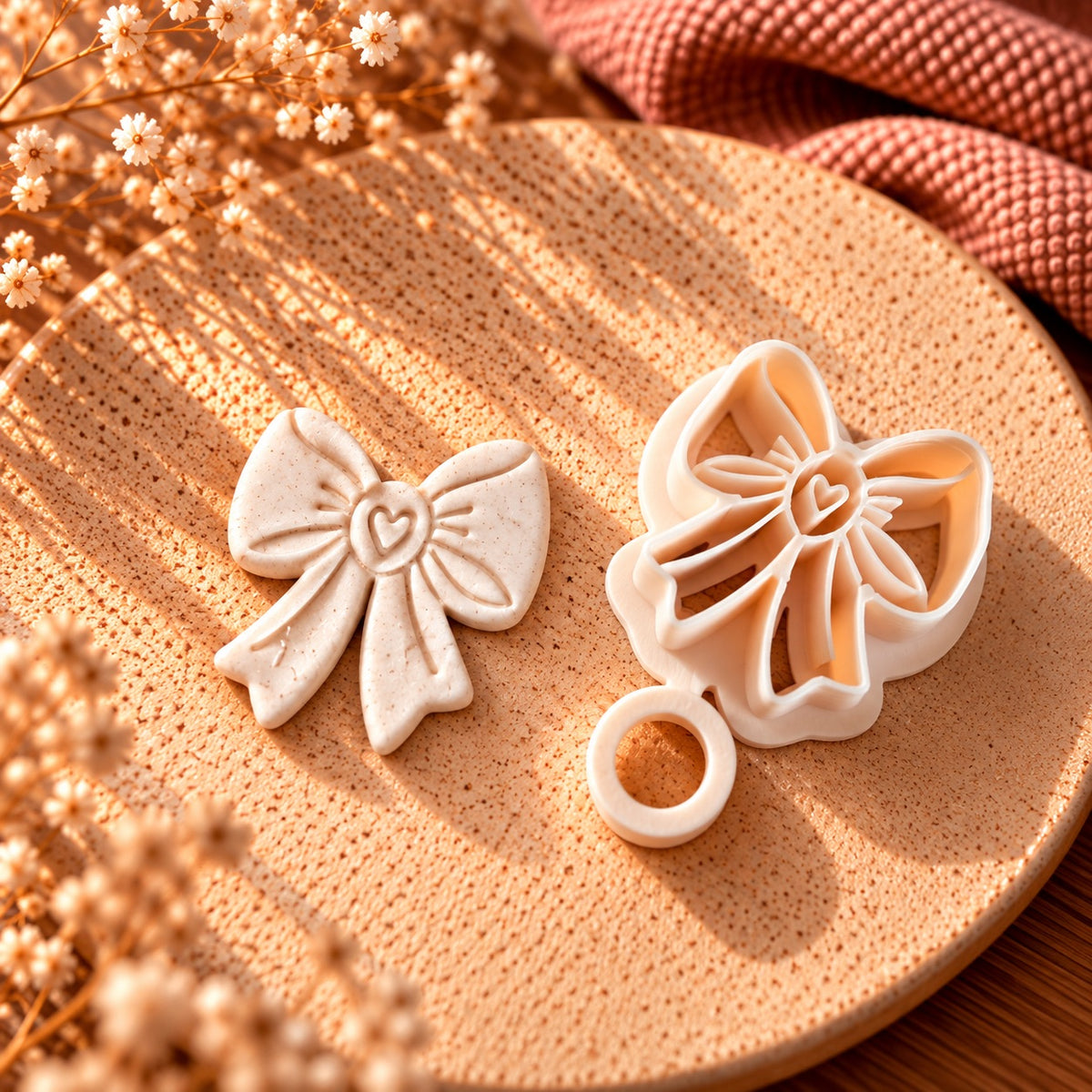 Velvet Bow | Polymer Clay Imprint Cutter