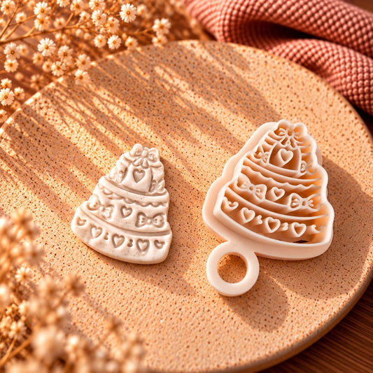 Celebration Cake | Polymer Clay Imprint Cutter - S.I. Originals