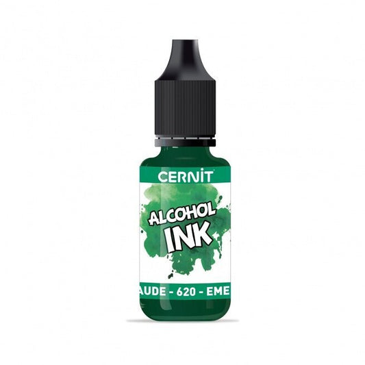Cernit Alcohol Ink Emerald Green 620 – Inkt voor Polymeerklei - S.I. Originals