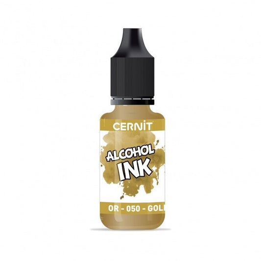 Cernit Alcohol Ink Gold 050 – Metallic Inkt voor Polymeerklei - S.I. Originals