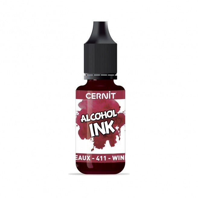 Cernit Alcohol Ink Wine Red 411 – Inkt voor Polymeerklei - S.I. Originals